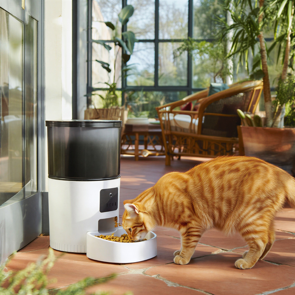 Distributeur automatique de croquettes FeedFlow Ultra 4L, Caméra HD WiFi