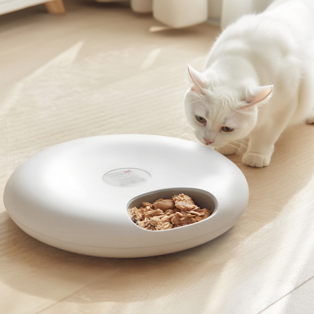 Distributeur automatique réfrigéré pour chat FeedFlow Stream 6 repas