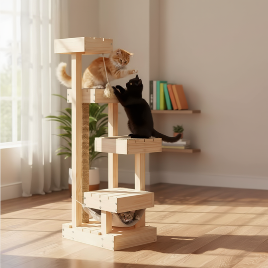 Arbre a chat, bois, design | Tramonto