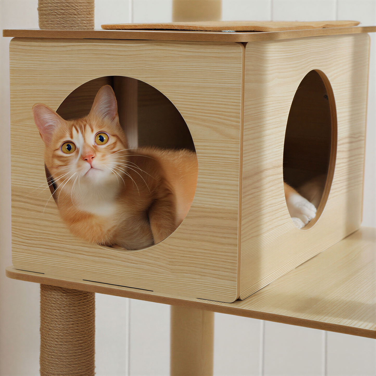 Arbre à chat en bois | Lucido