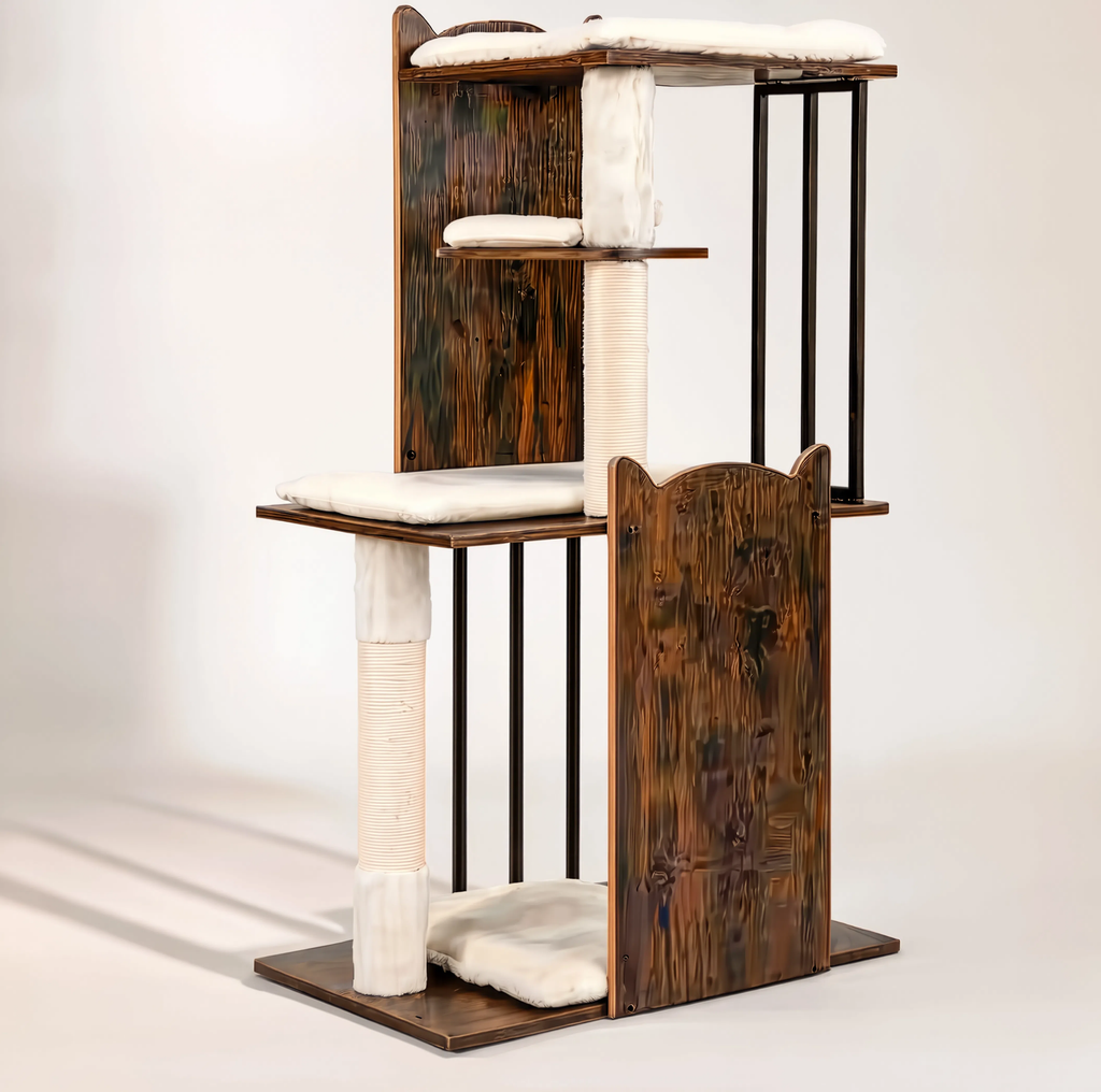 Arbre à chat en bois design | Neptu