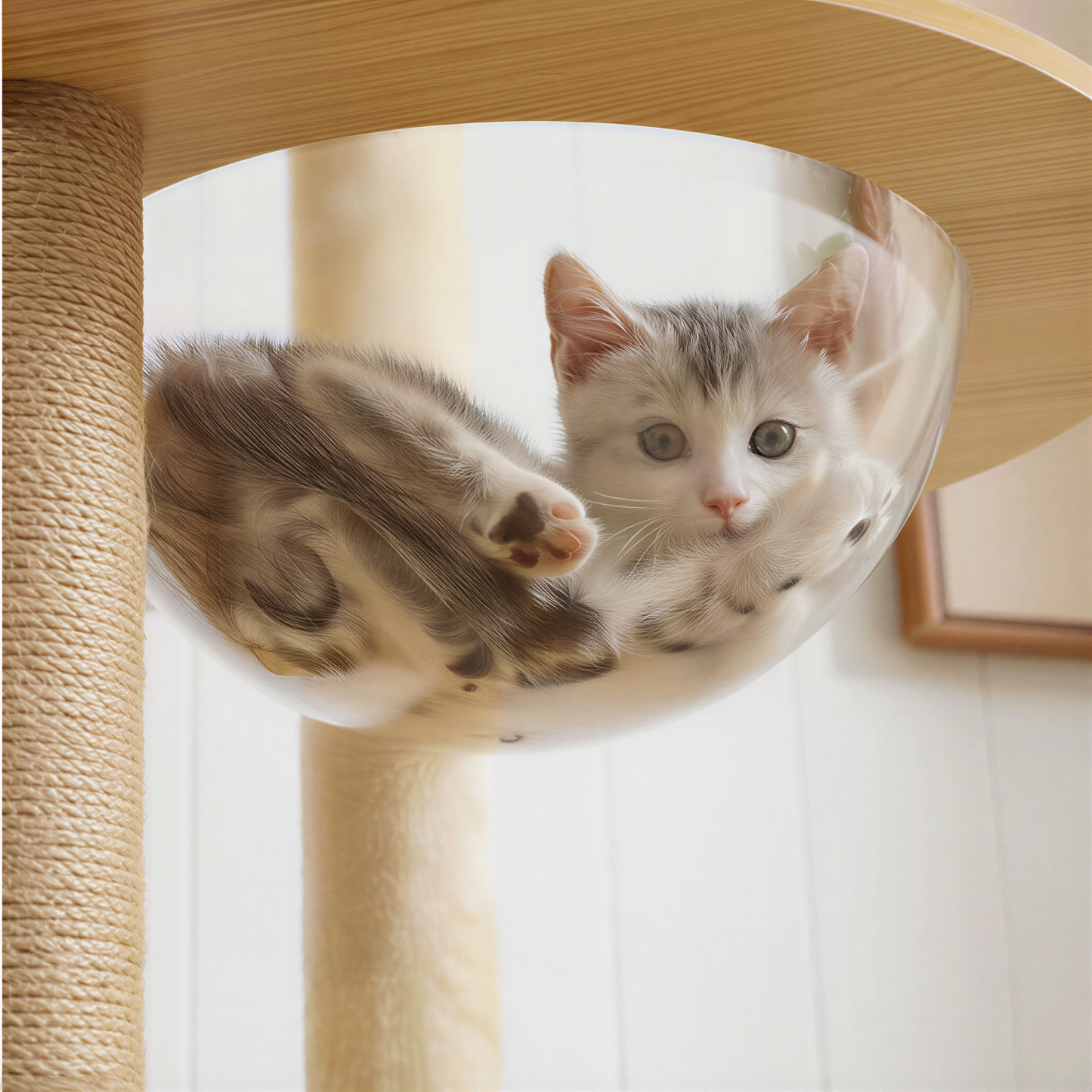 Arbre à chat en bois | Lucido