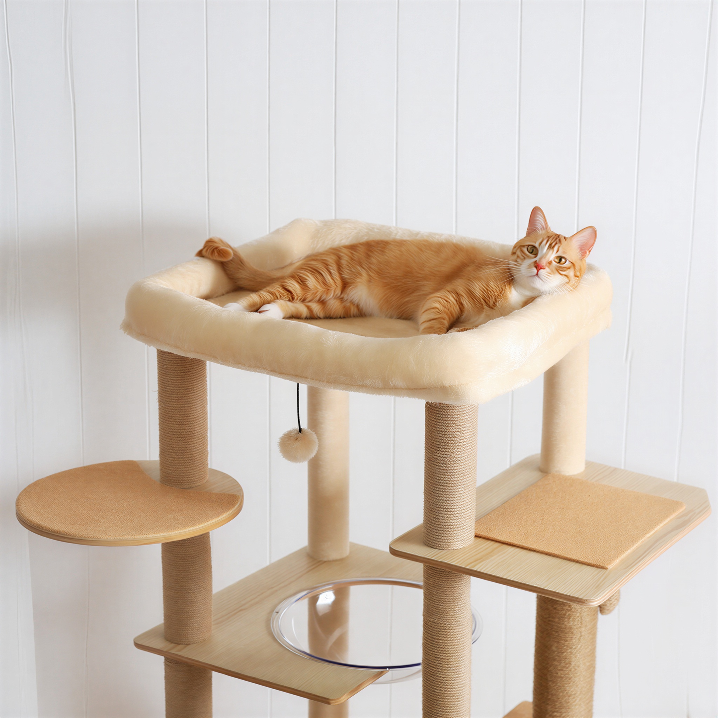 Arbre à chat en bois | Lucido