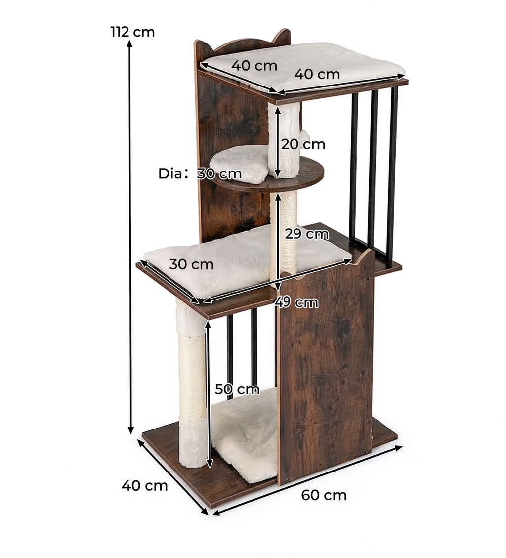 Arbre à chat en bois design | Neptu