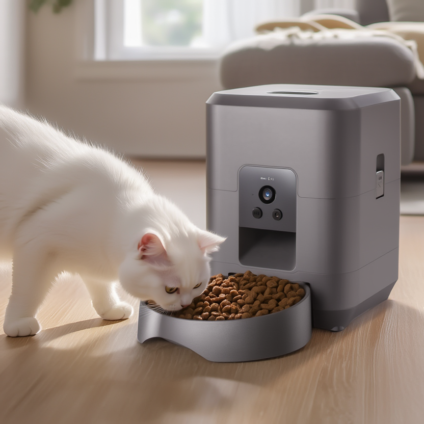 Distributeur automatique de croquettes FeedFlow Sync 2L, Caméra HD WiFi