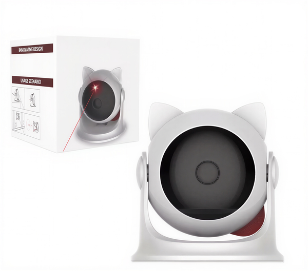 Jouet laser automatique pour chat LaserTrack, Rotation 360° rechargeable USB