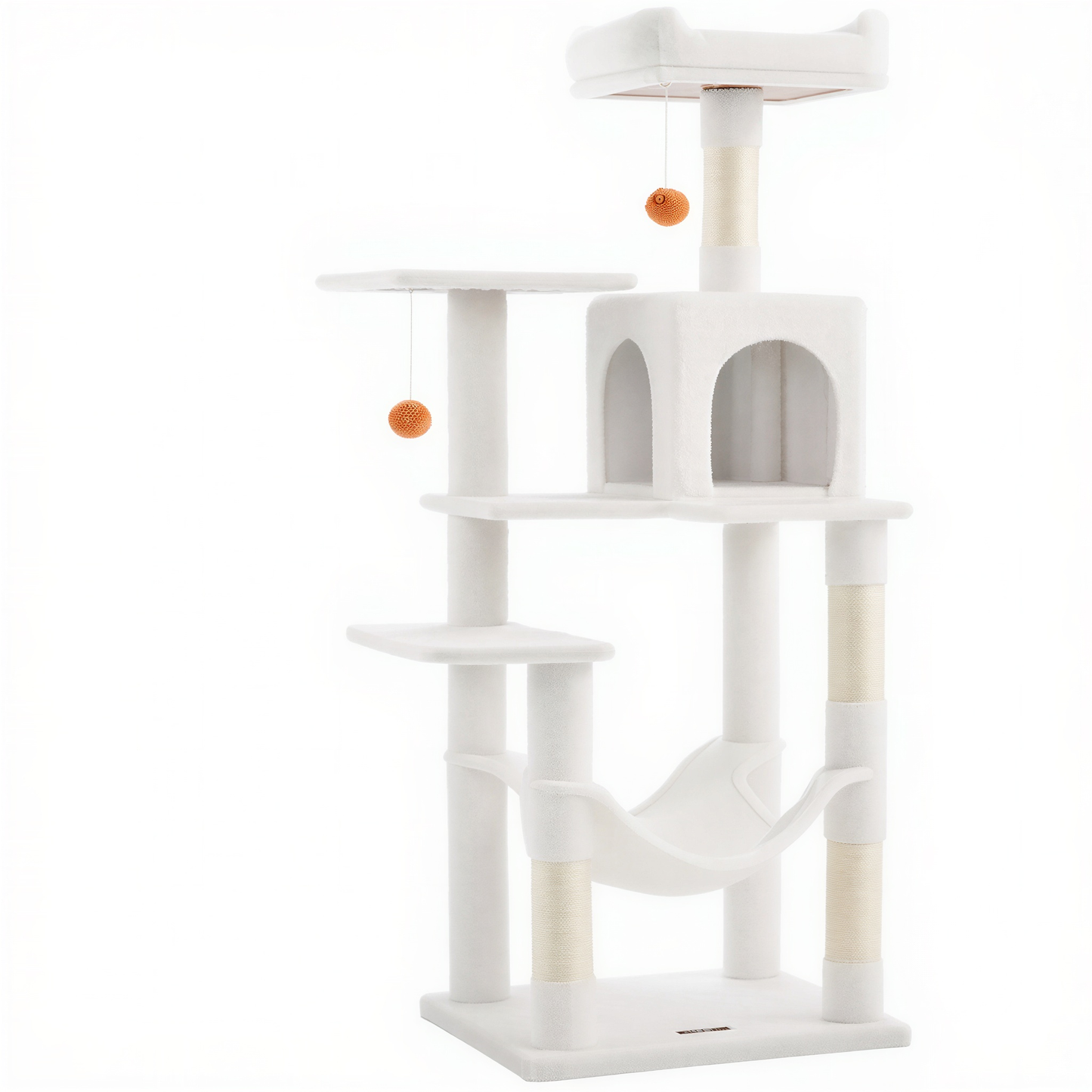Arbre à chat CatApex 143 cm, niche, hamac et plateforme rembourrée