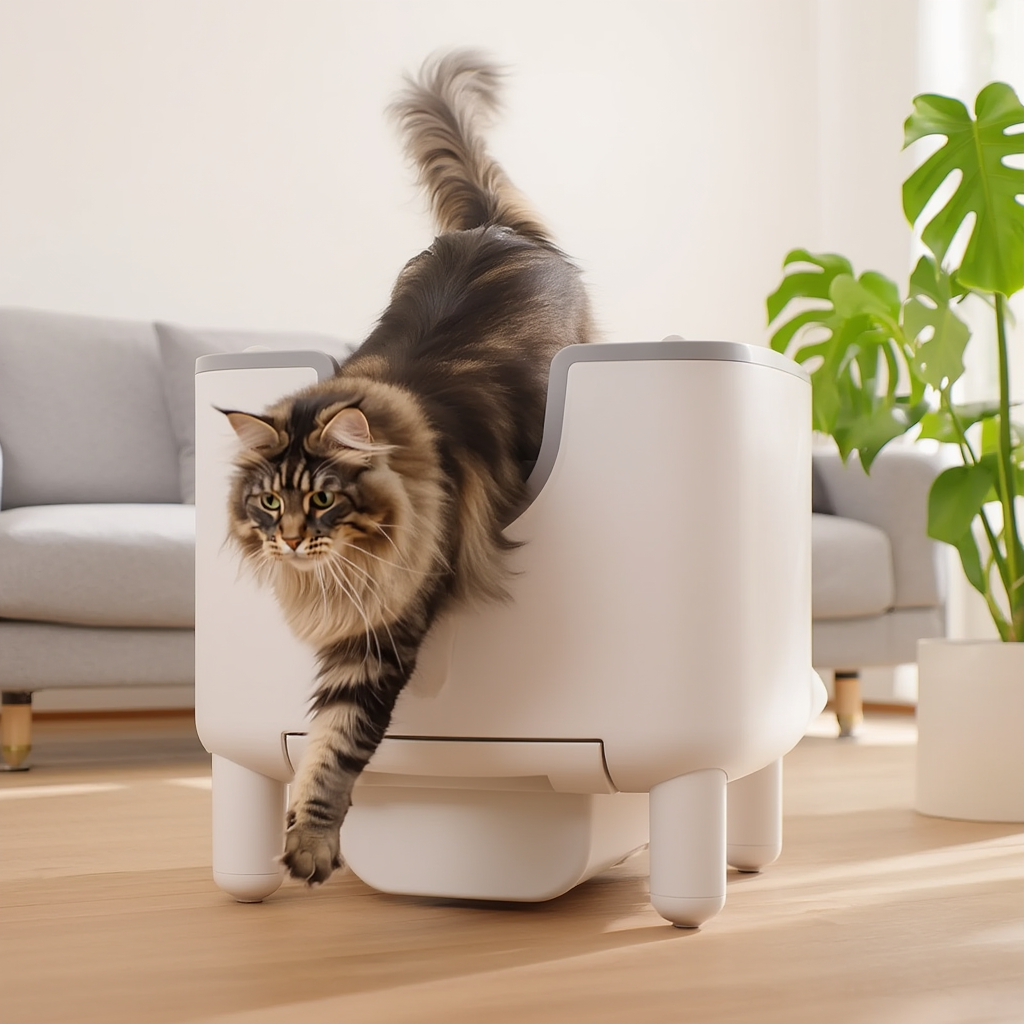 Litière autonettoyante pour chat Home Litter – Détection automatique – GrandFelin