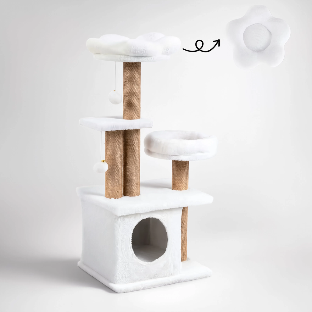 Petit arbre à chat en bois design | Brezza