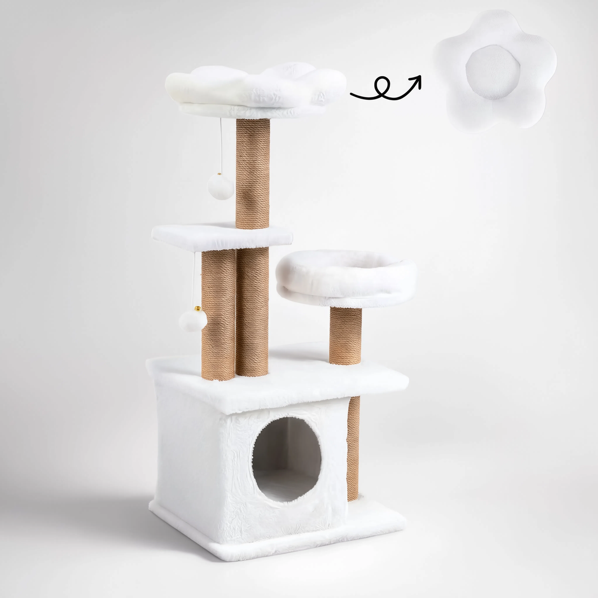 Petit arbre à chat en bois design | Brezza