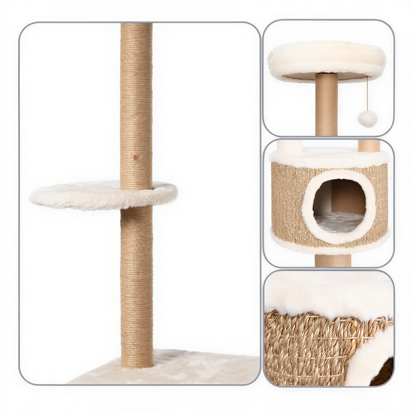 Arbre à chat rotin | Ela