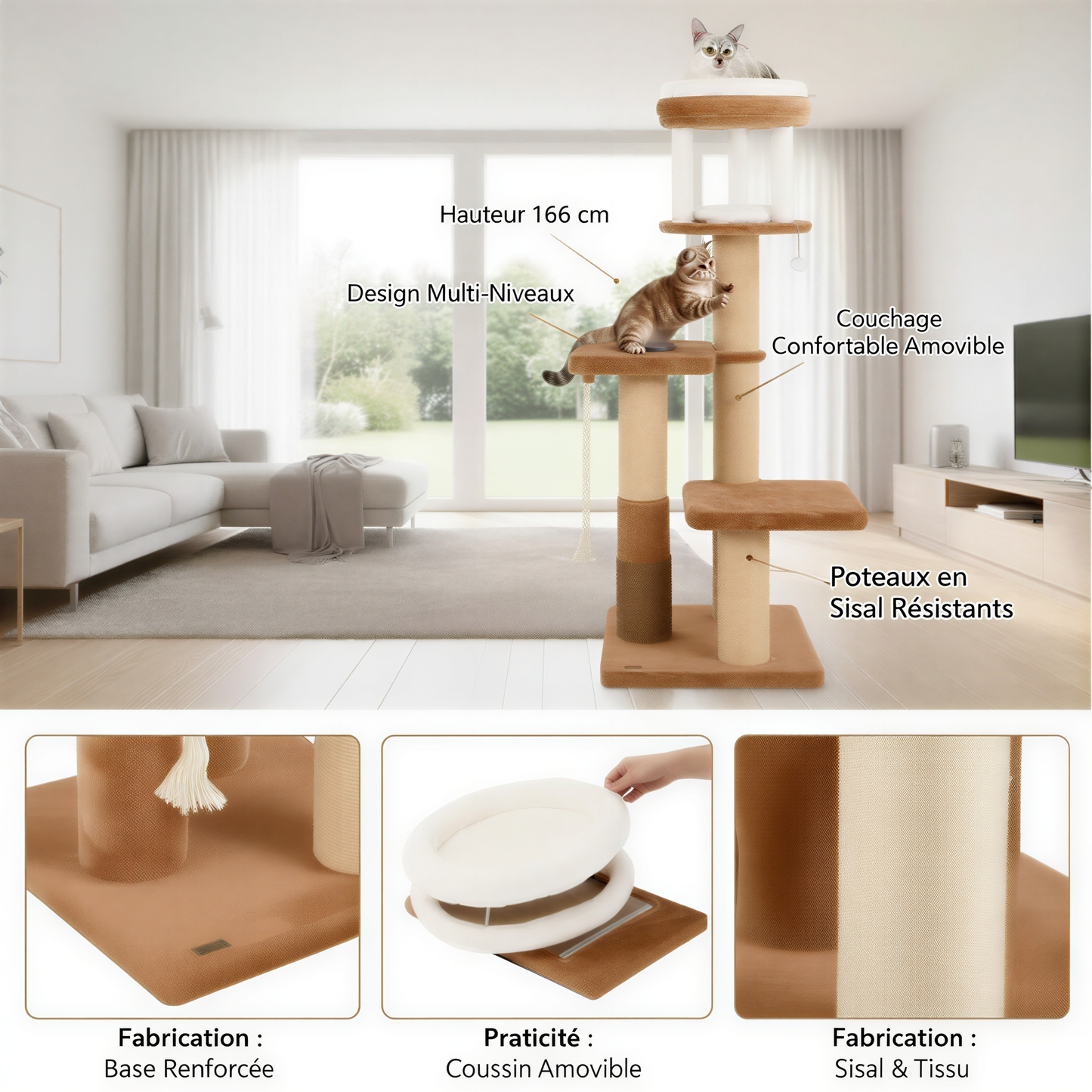 Arbre a chat XXl 164 cm| Alba