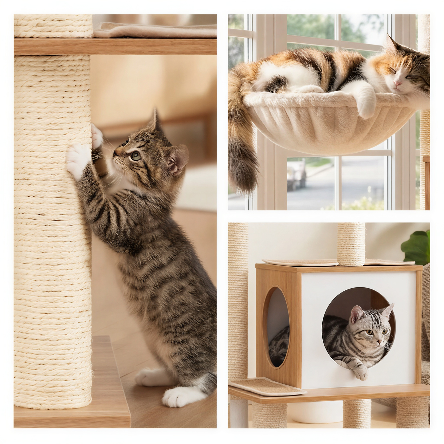 Arbre à chat bois et design | Drago